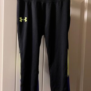 Under Armour Kids Black and Yellow Leggings